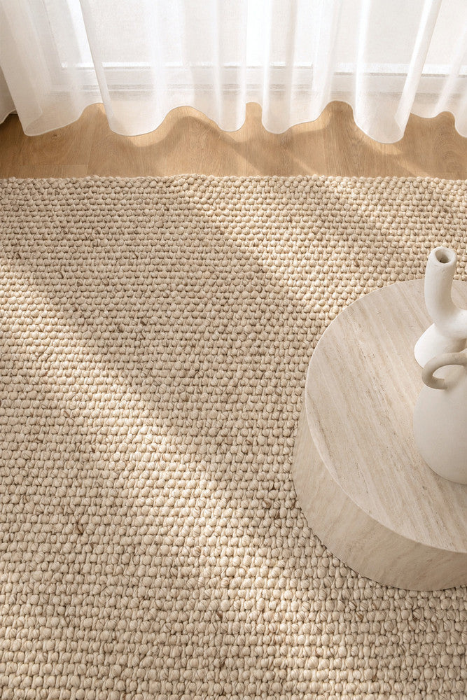 Allure Warm Ivory Wool Rug