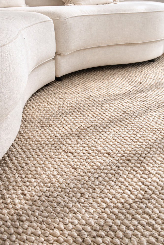 Allure Warm Ivory Wool Rug