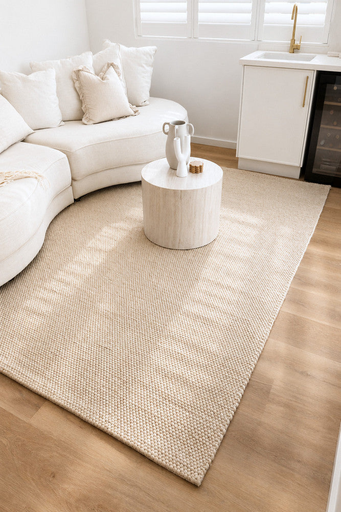 Allure Wheat Mist Wool Rug