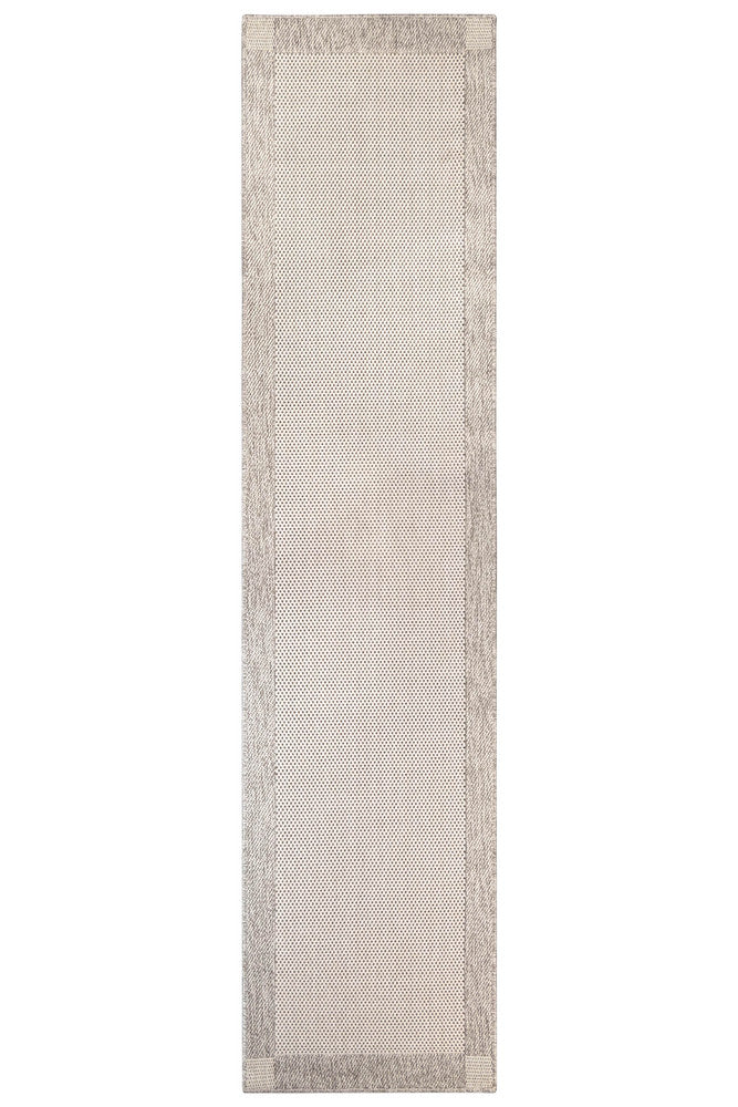 All Seasons Outdoor Cream Grey Runner