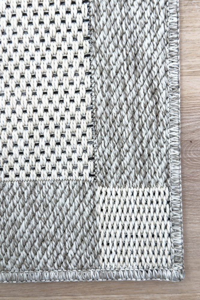 All Seasons Outdoor Cream Grey Runner