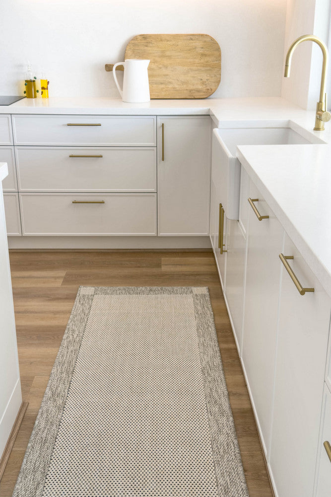 All Seasons Outdoor Cream Grey Runner