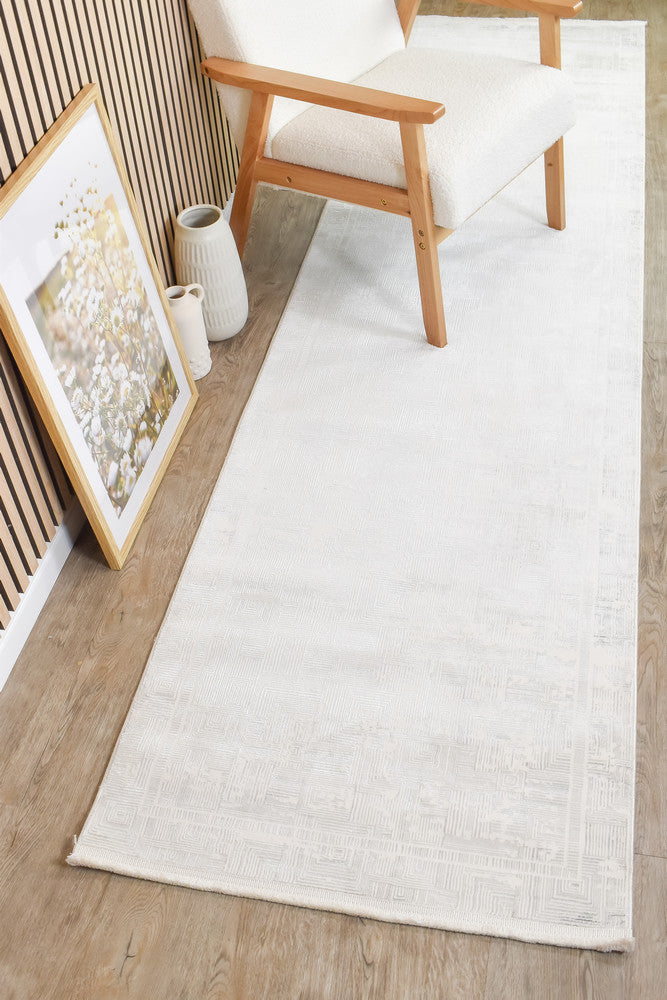 Eden 30279A Dark Grey Cream Runner