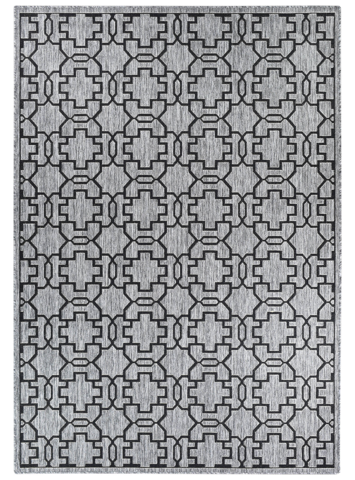 Long Island Grey Black Rug 208-DM9E