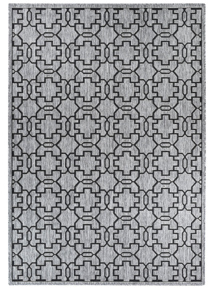 Long Island Grey Black Rug 208-DM9E