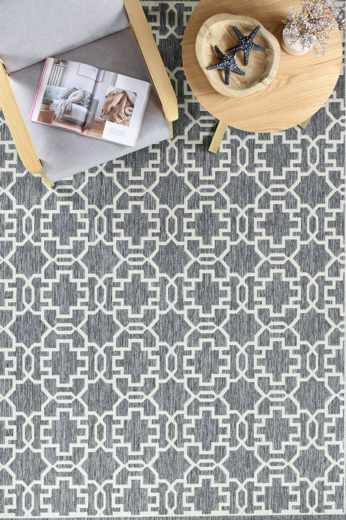 Long Island Grey Cream Rug 208-GU6E