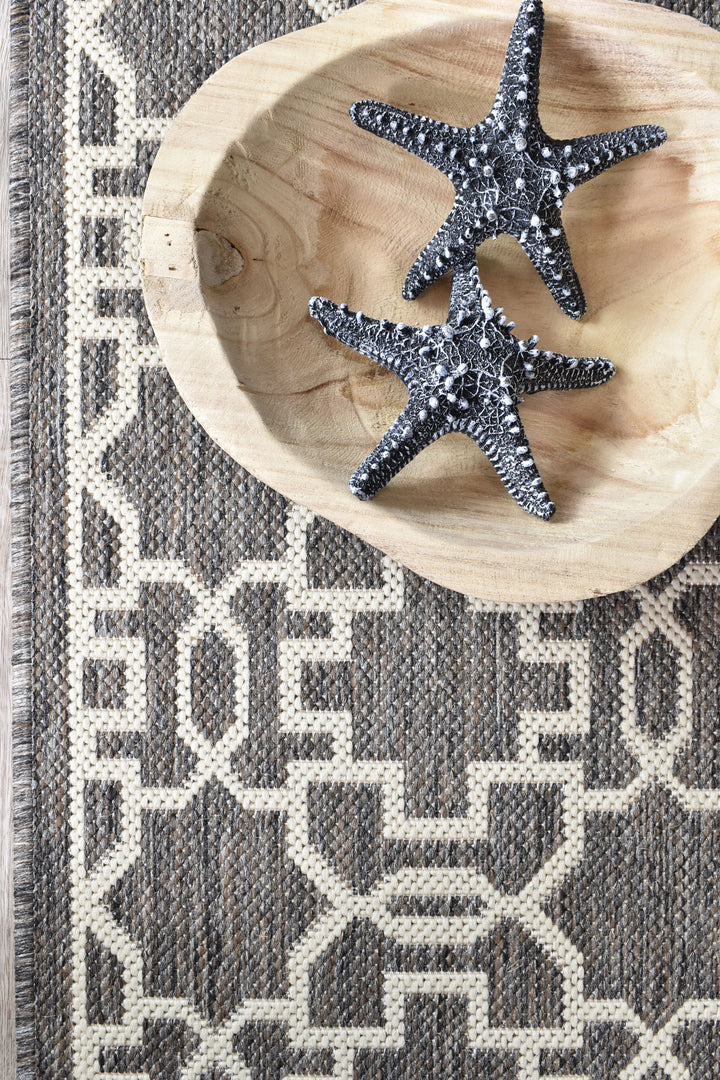 Long Island Brown Cream Rug 208-W71E