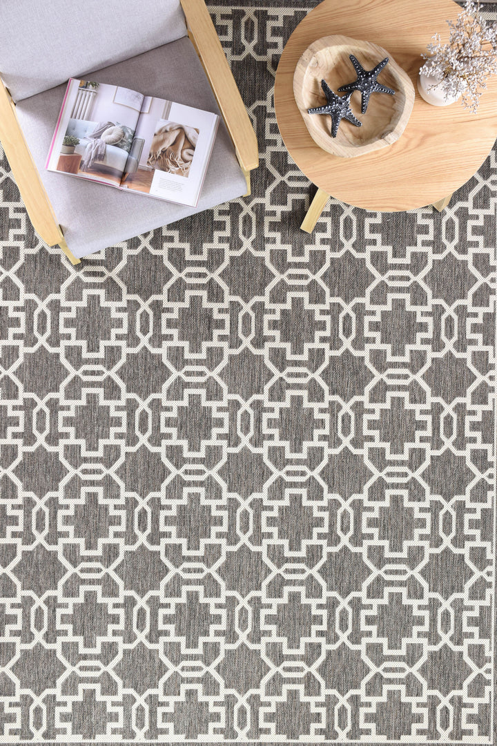 Long Island Brown Cream Rug 208-W71E