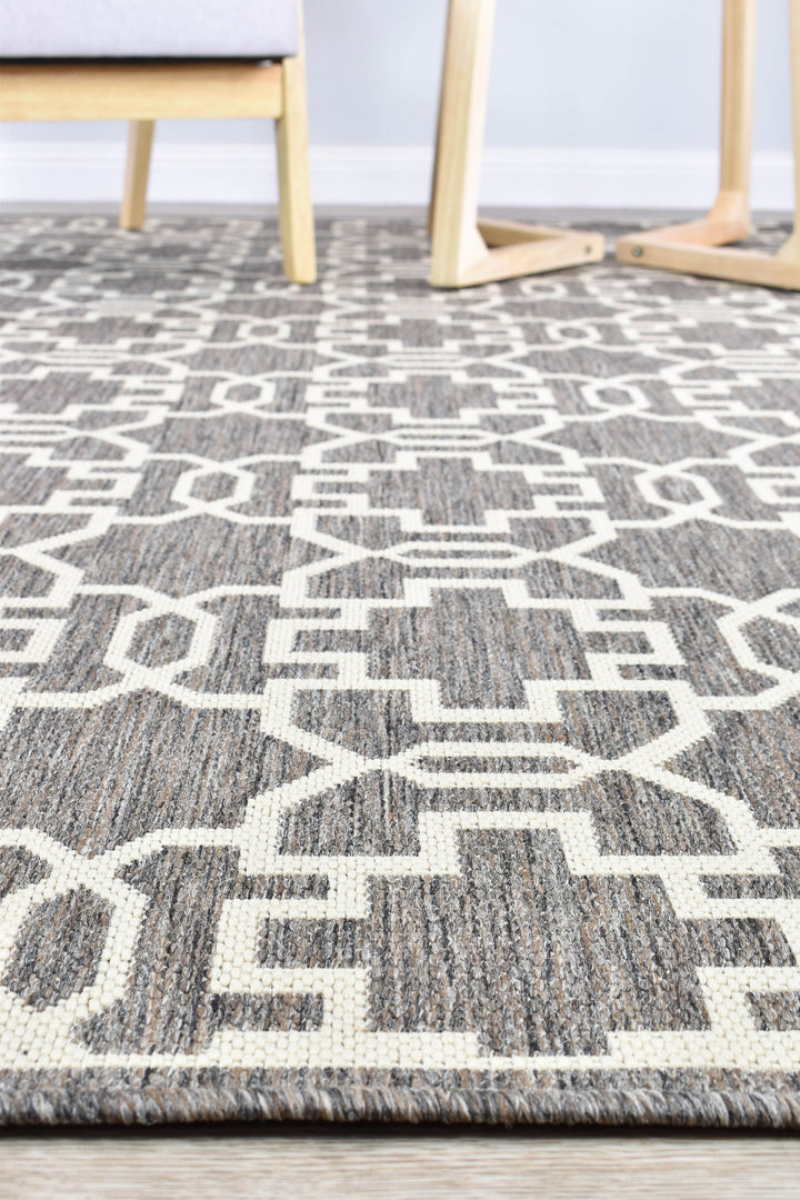 Long Island Brown Cream Rug 208-W71E