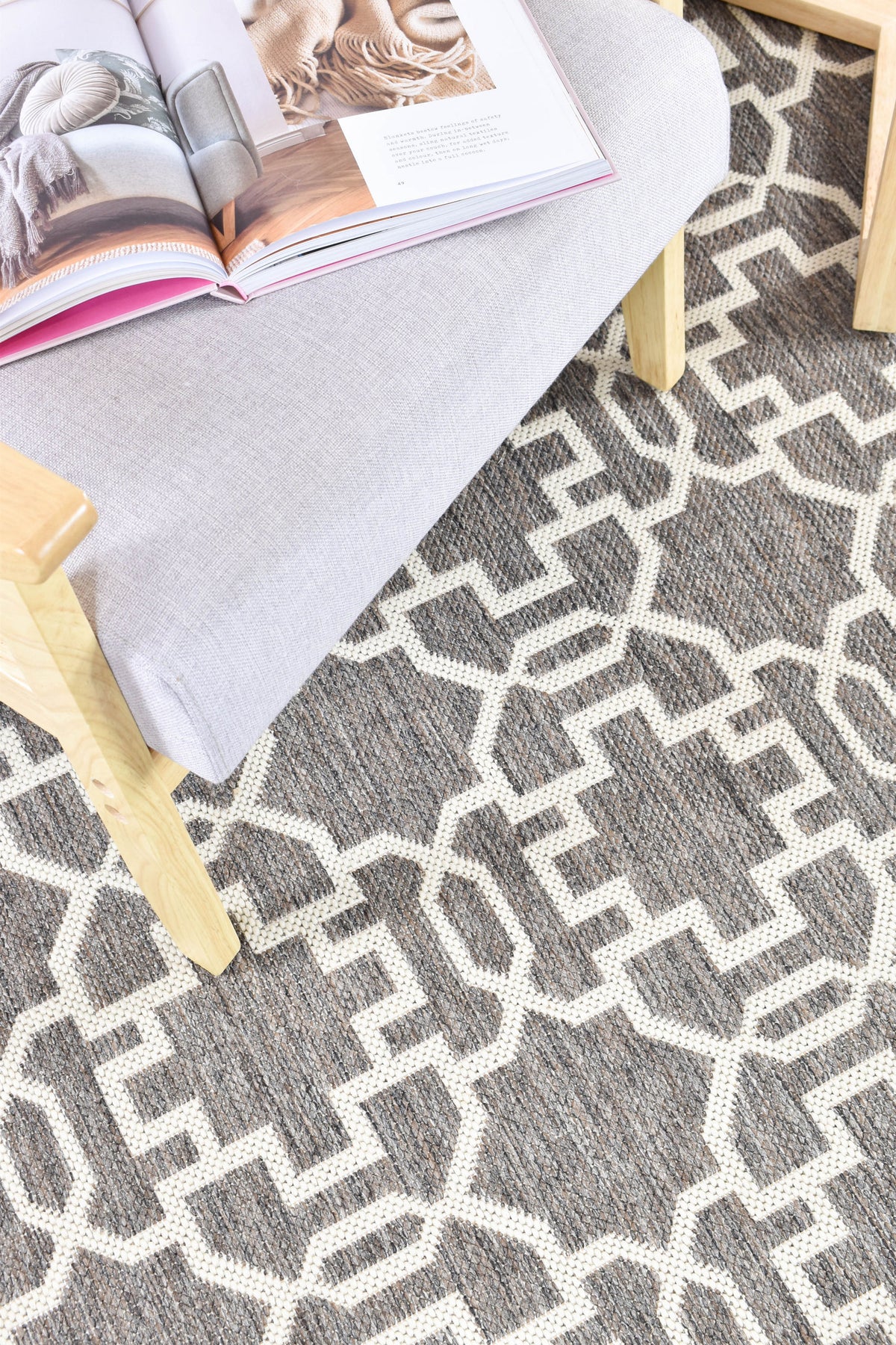 Long Island Brown Cream Rug 208-W71E