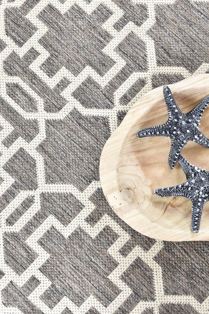 Long Island Brown Cream Rug 208-W71E
