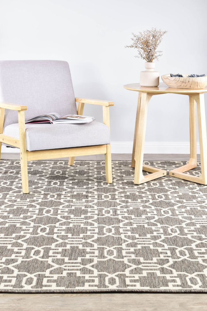 Long Island Brown Cream Rug 208-W71E