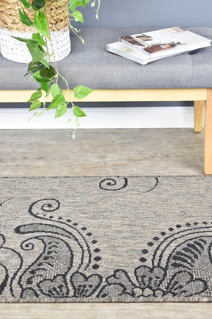 long island Runner Beige Grey Rug 2902-J48H