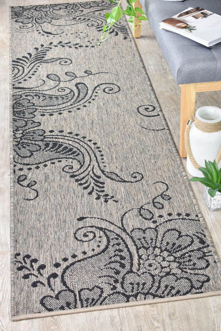 long island Runner Beige Grey Rug 2902-J48H
