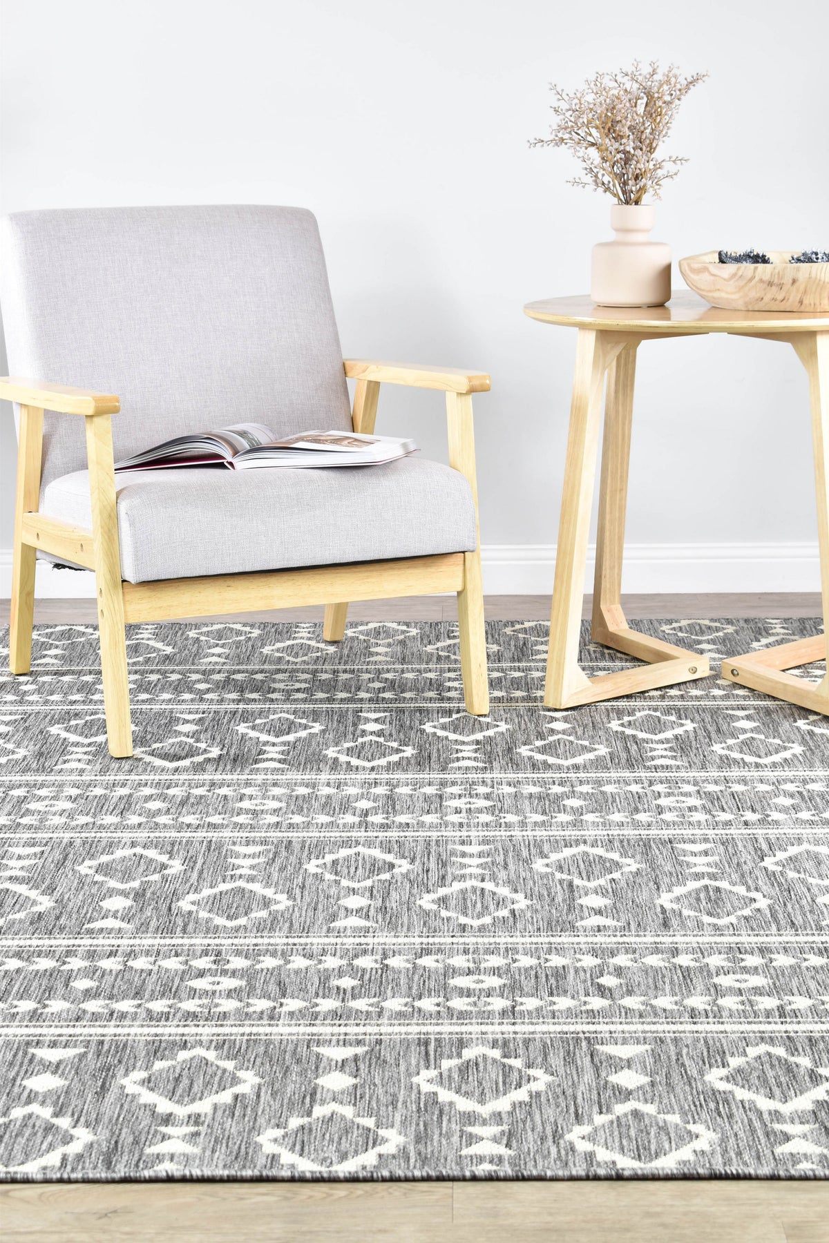 Long Island Grey Cream Rug 3333-GU6E