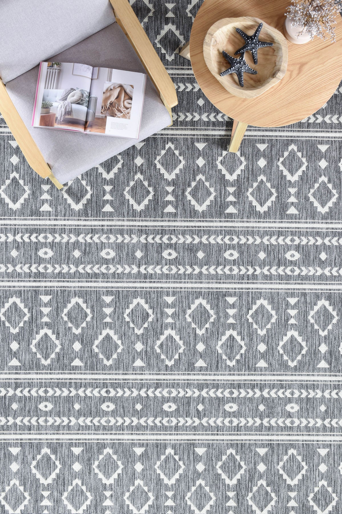 Long Island Grey Cream Rug 3333-GU6E