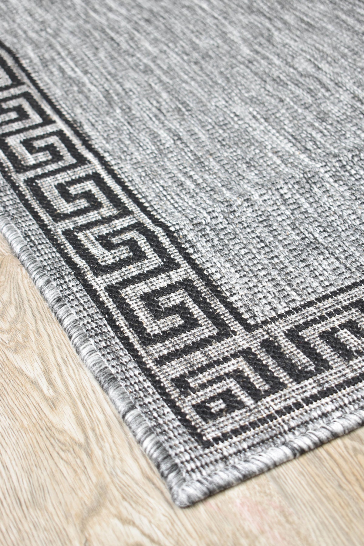 long island Grey Black Rug 7781-DM9E Runner