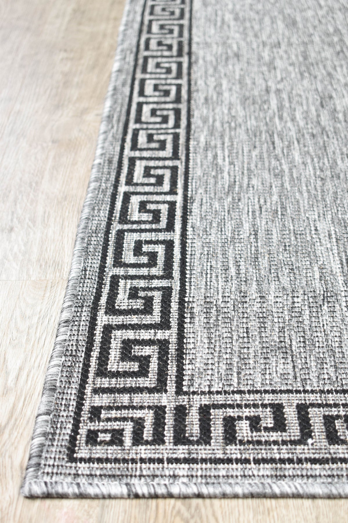 long island Grey Black Rug 7781-DM9E Runner