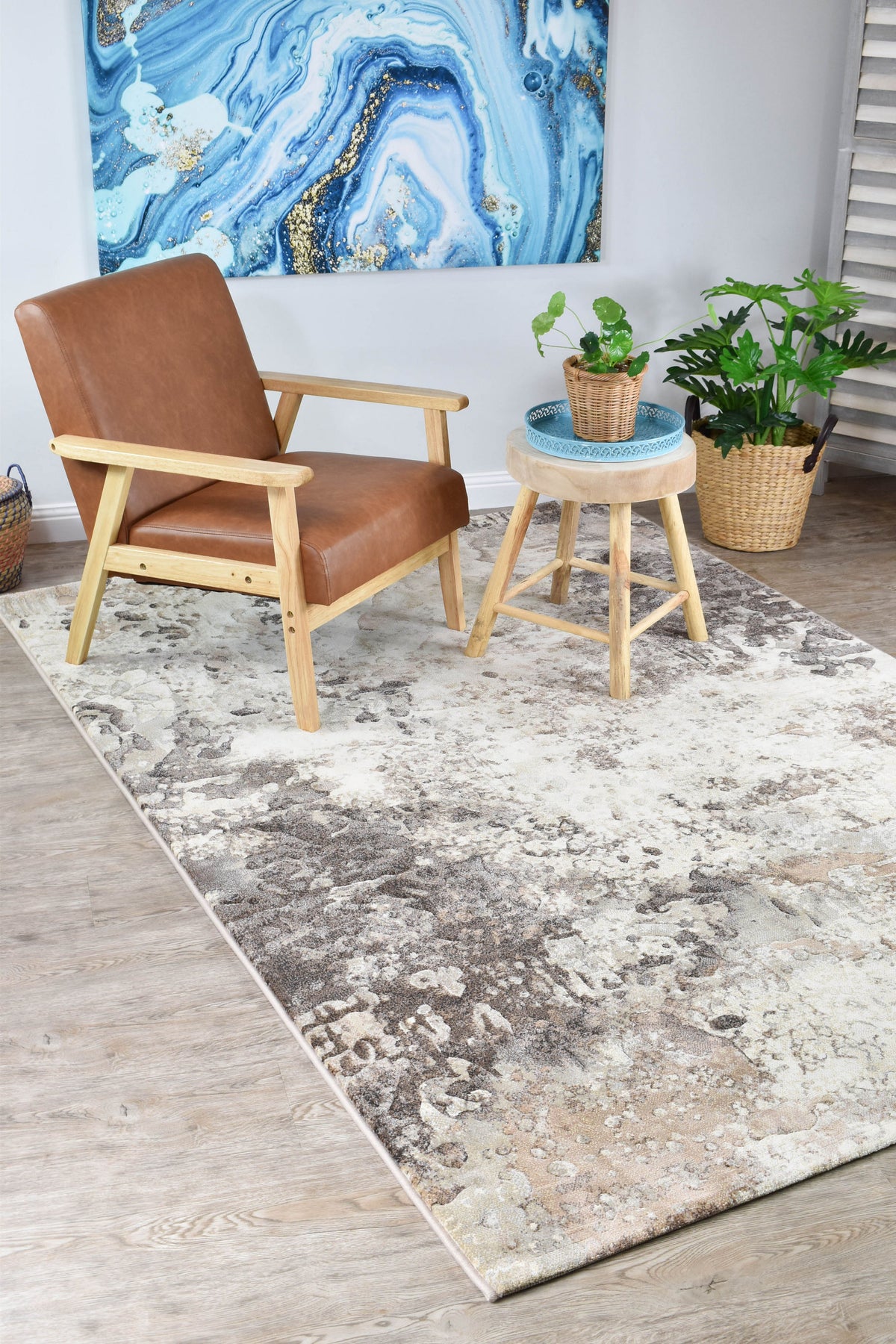 Modern Lounge Rug 63395 6282