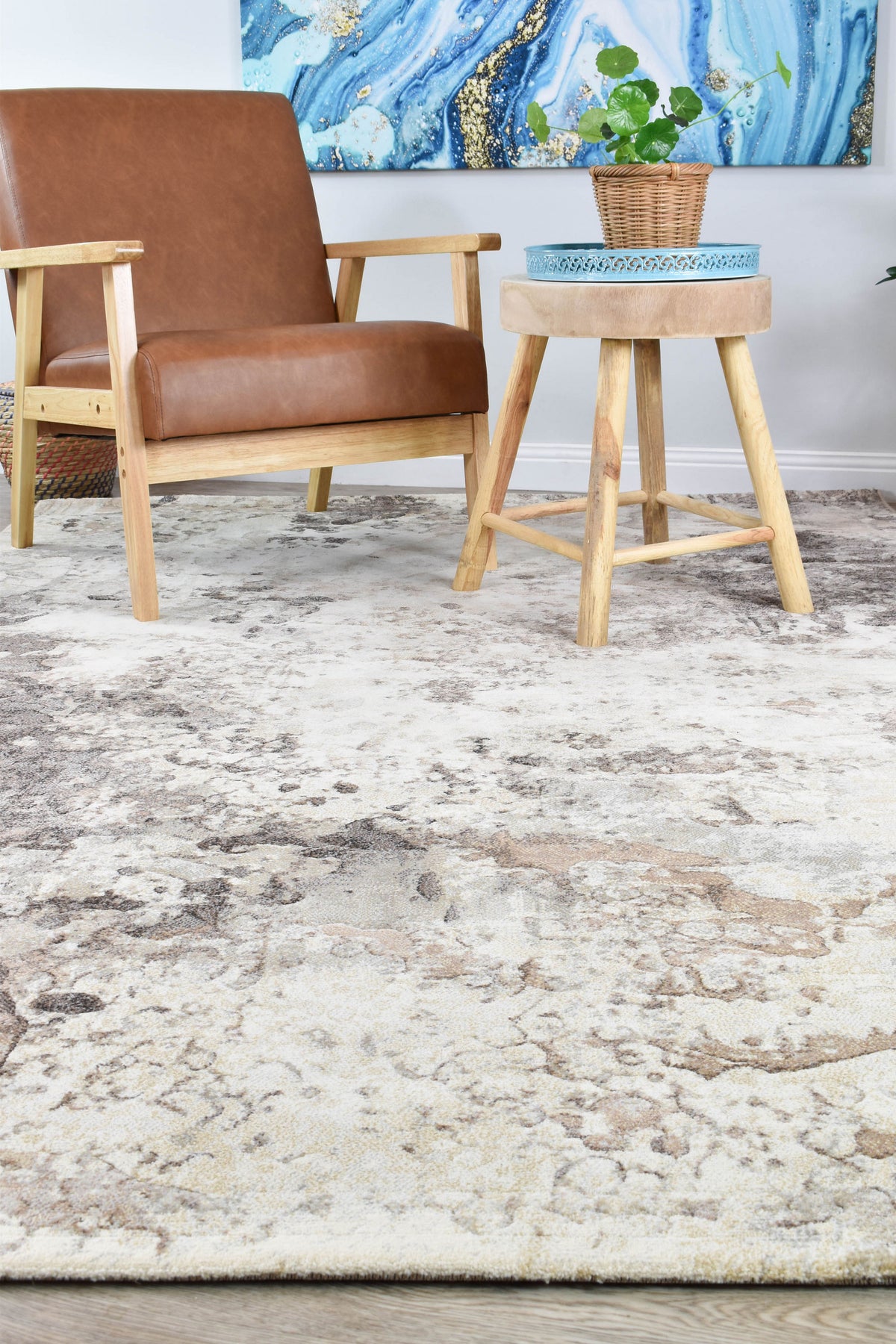 Modern Lounge Rug 63395 6282