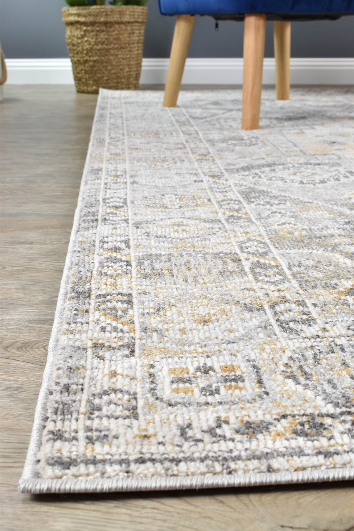 Marakesh Grey Mustard Rug 0320C