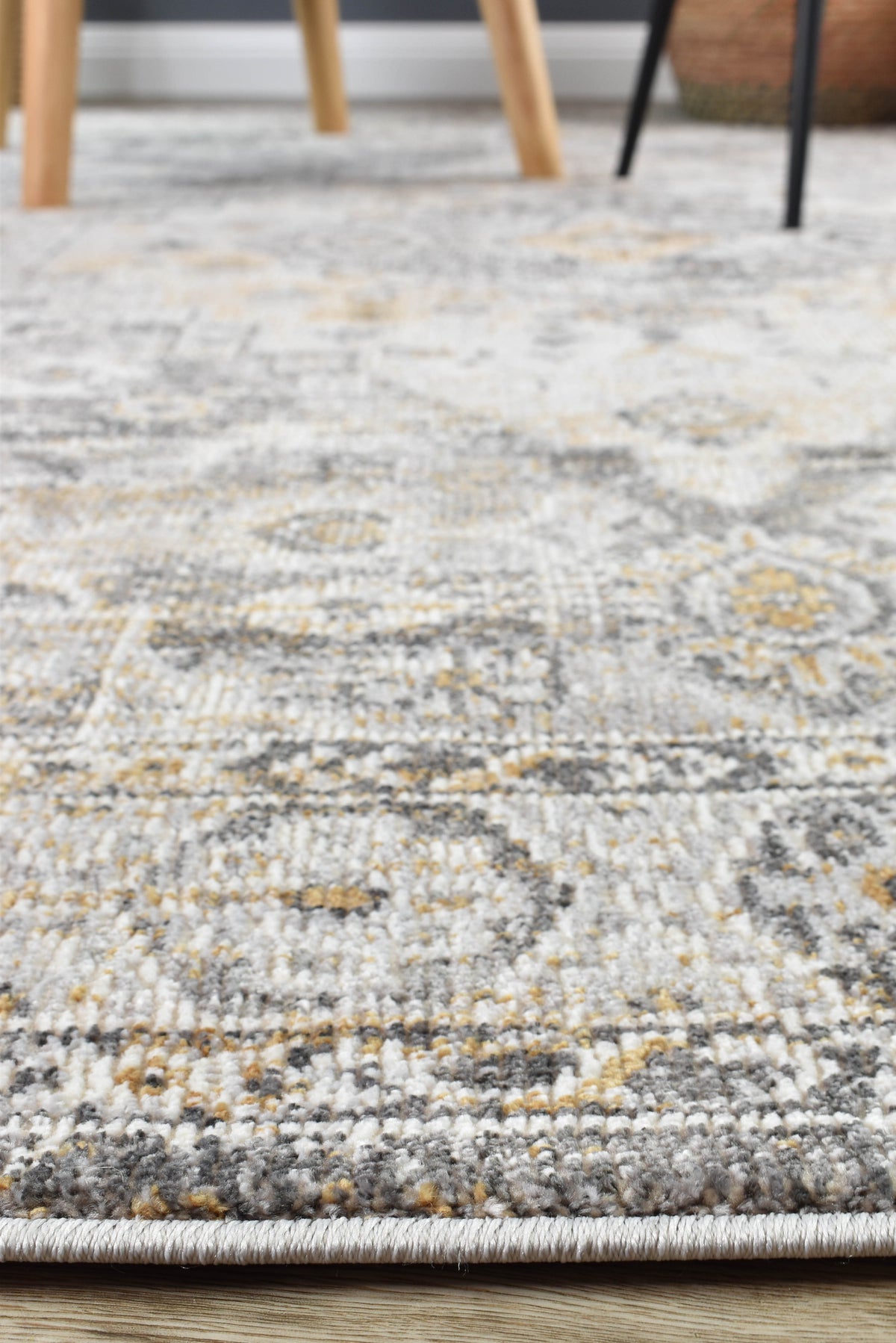 Marakesh Grey Mustard Rug 0320C
