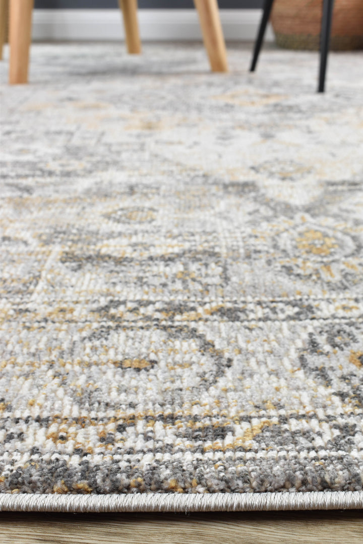 Marakesh Grey Mustard Rug 0320C
