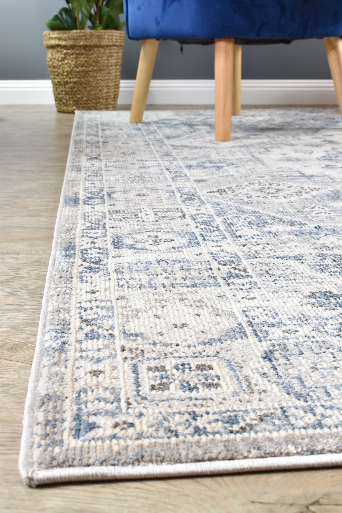 Marakesh Blue L.Grey Rug 0320C
