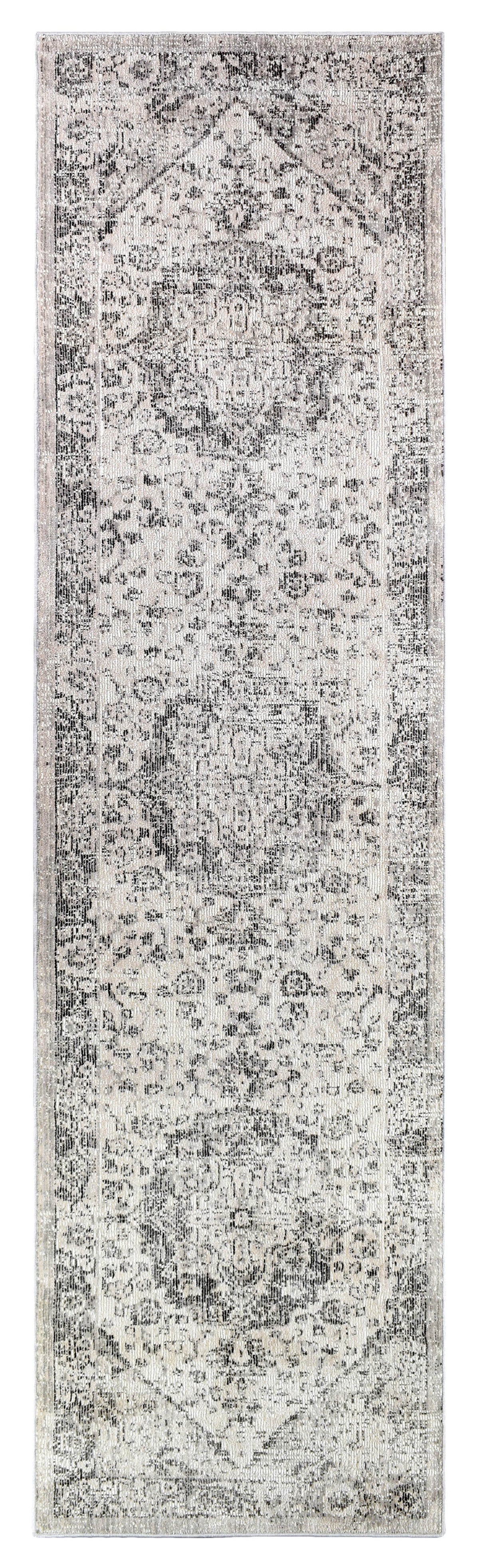 Marakesh Grey Runner Rug 0321B