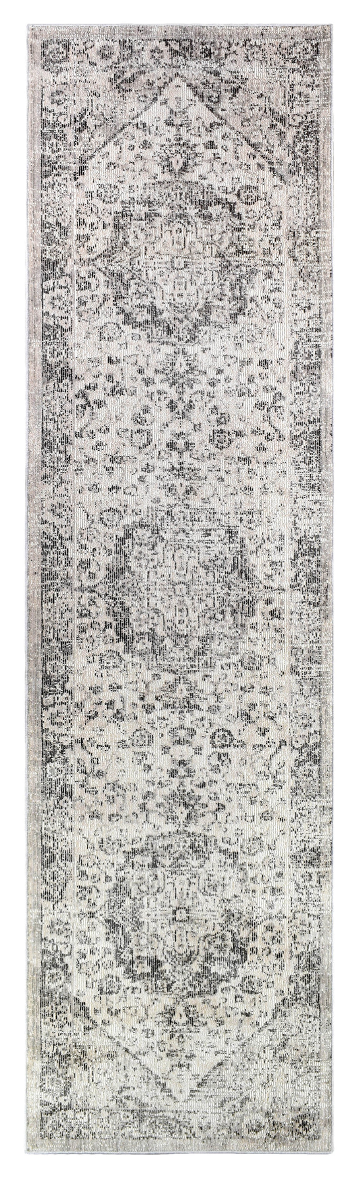 Marakesh Grey Runner Rug 0321B
