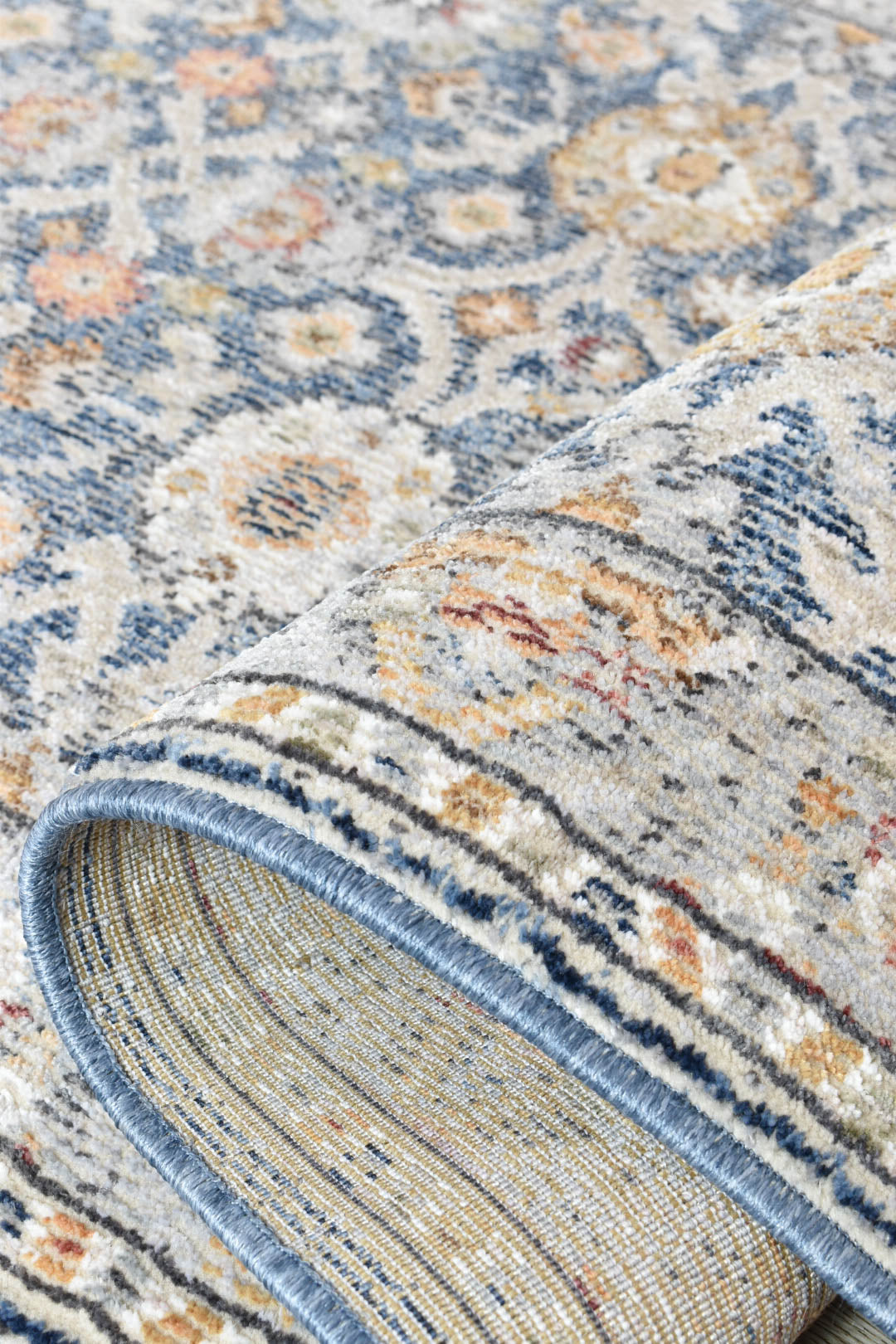 Marakesh Dark Blue Runner Rug A156A