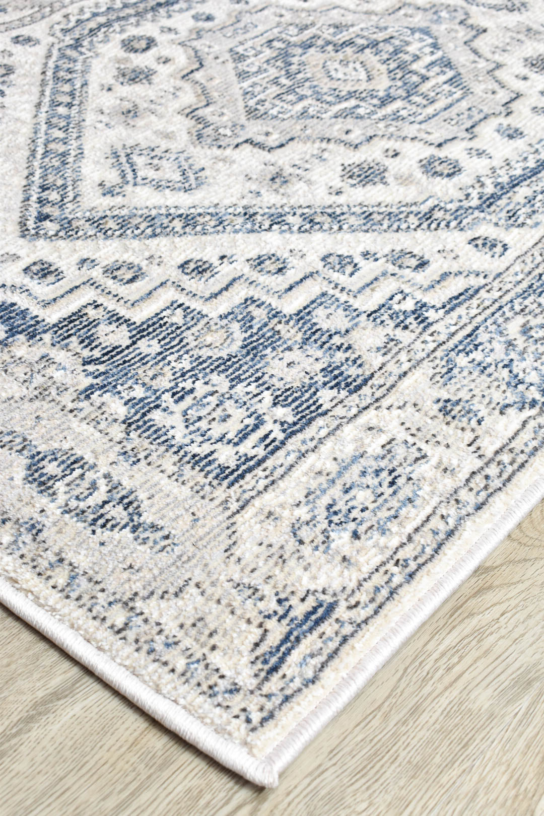 Marakesh Cream Blue Rug A161A