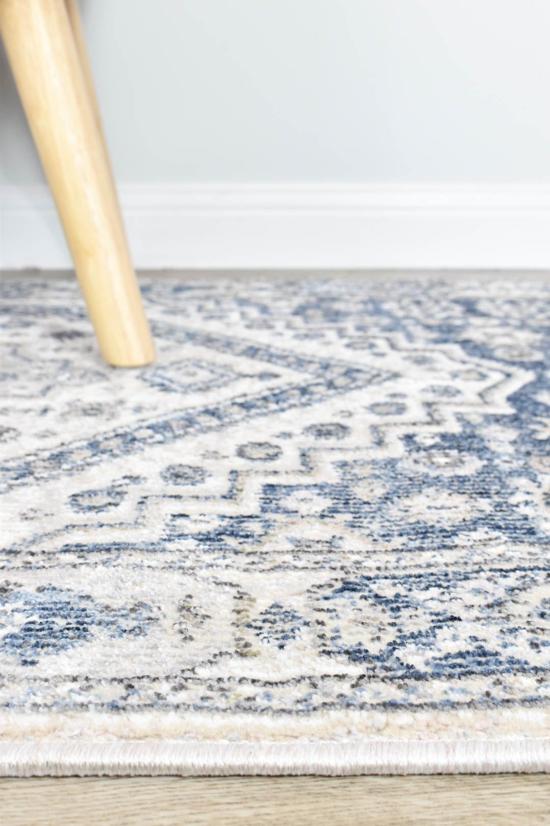 Marakesh Cream Blue Runner Rug A161A