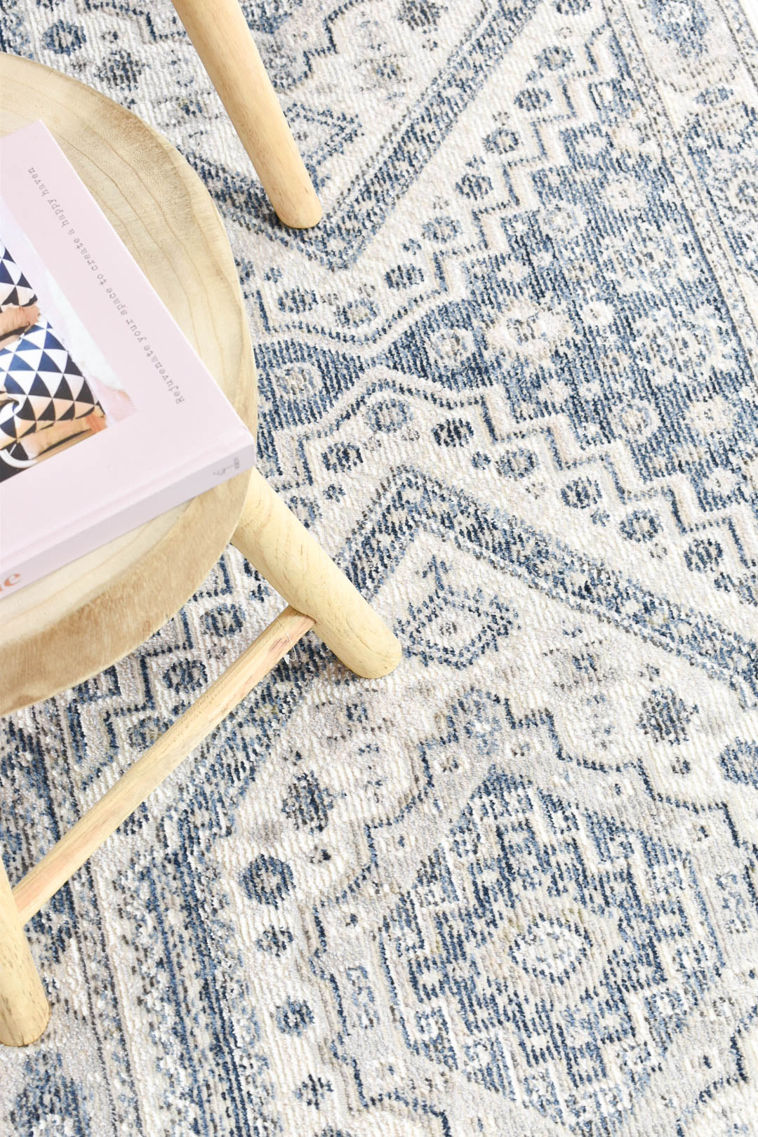 Marakesh Cream Blue Rug A161A