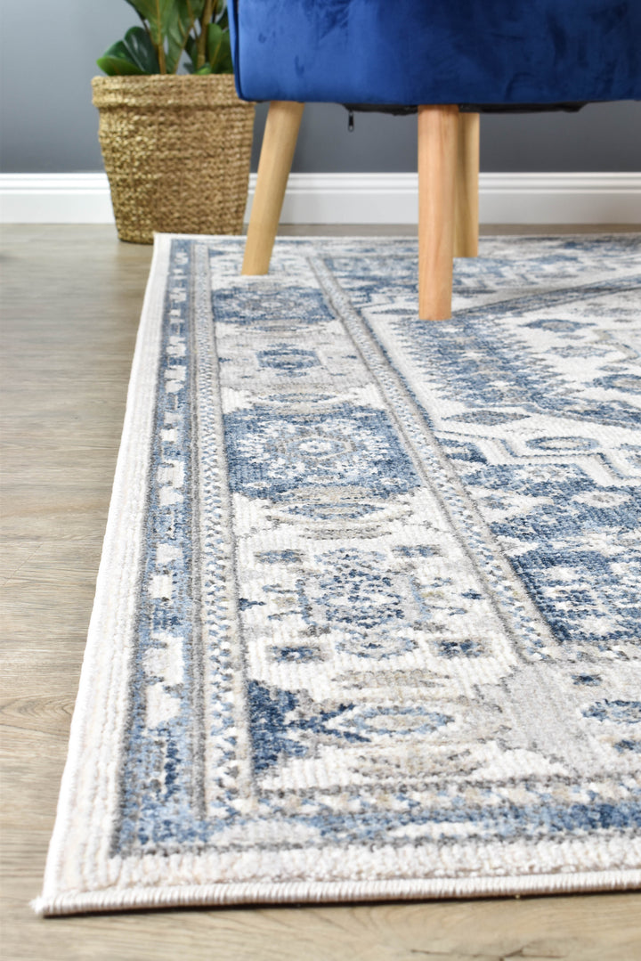 Marakesh Cream Blue Rug A161A