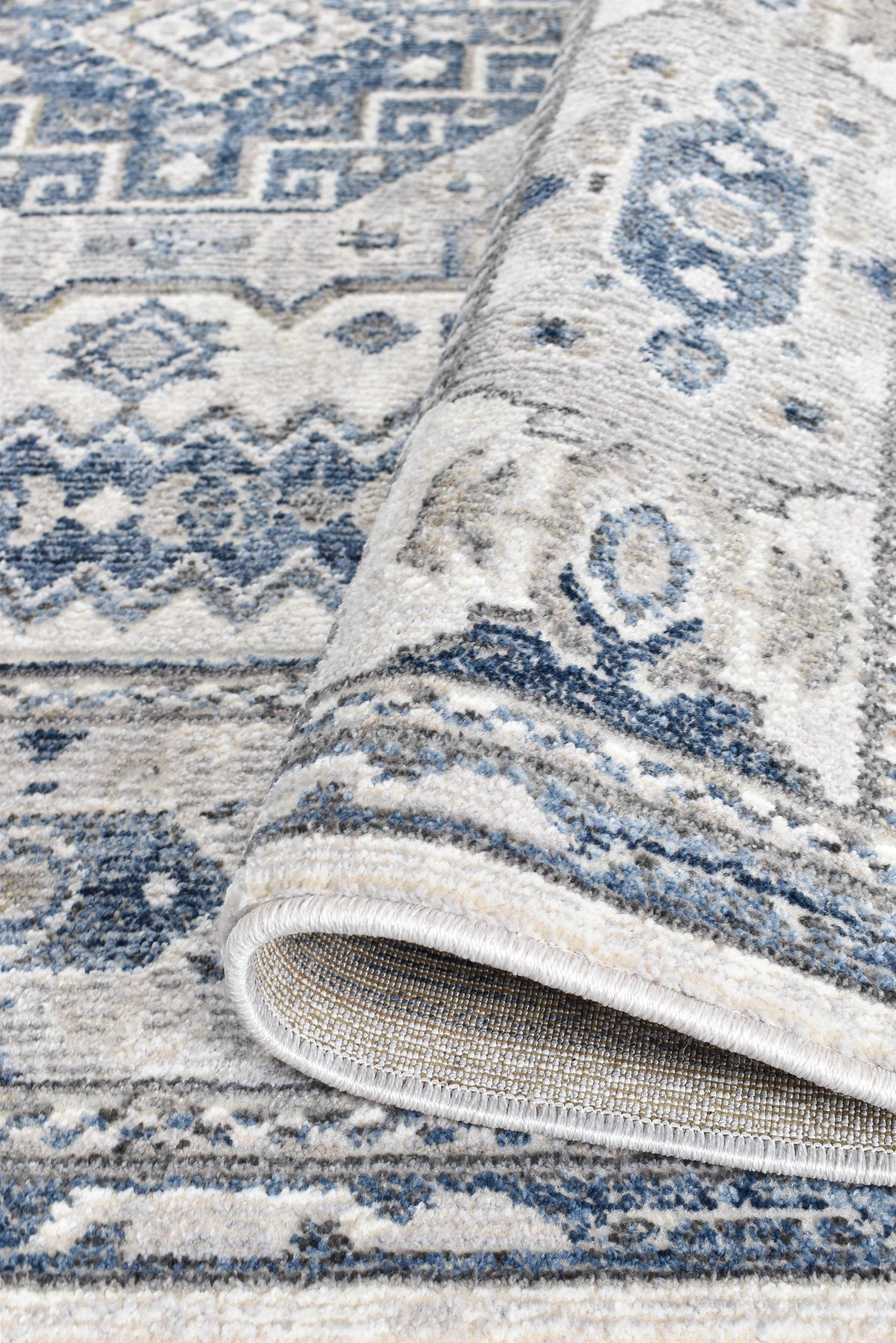 Marakesh Cream Blue Rug A161A