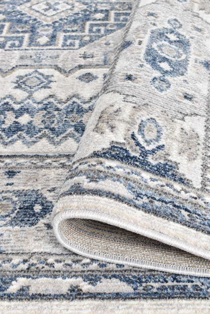 Marakesh Cream Blue Rug A161A