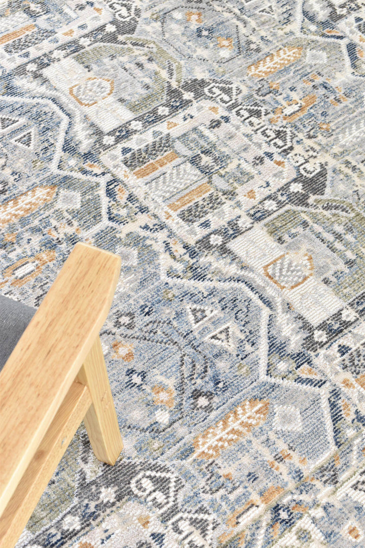 Marakesh Blue Grey Rug 0319A