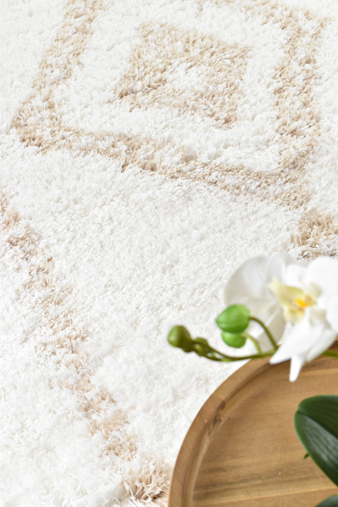 Mascot Beige White Rug 8745A