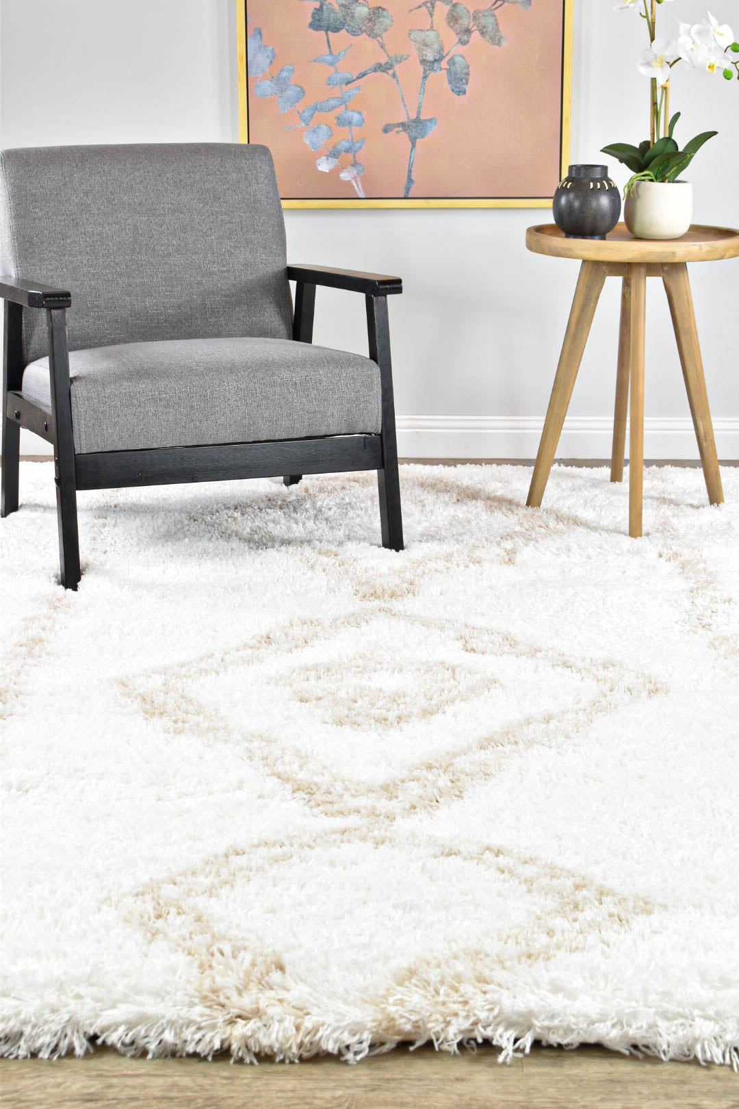 Mascot Beige White Rug 8745A