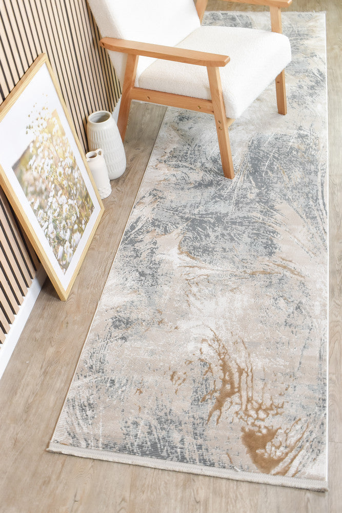 Eden 25558A Grey Beige Runner