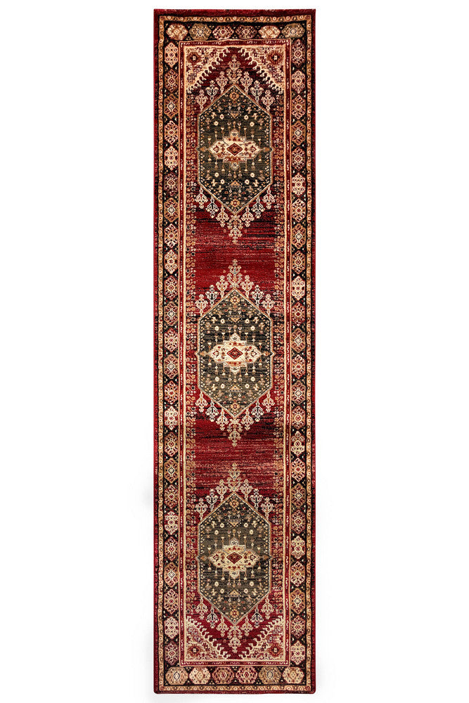 Riviera Medallion 45 Red Runner