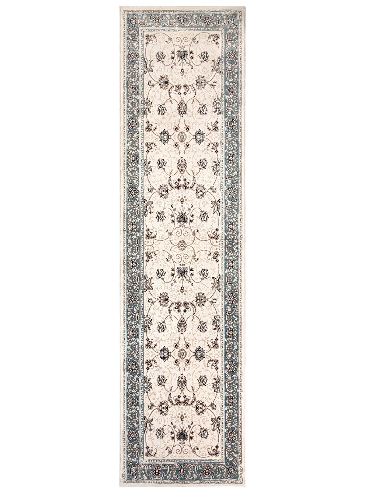 Riviera Traditional 84 Cream Blue Runner