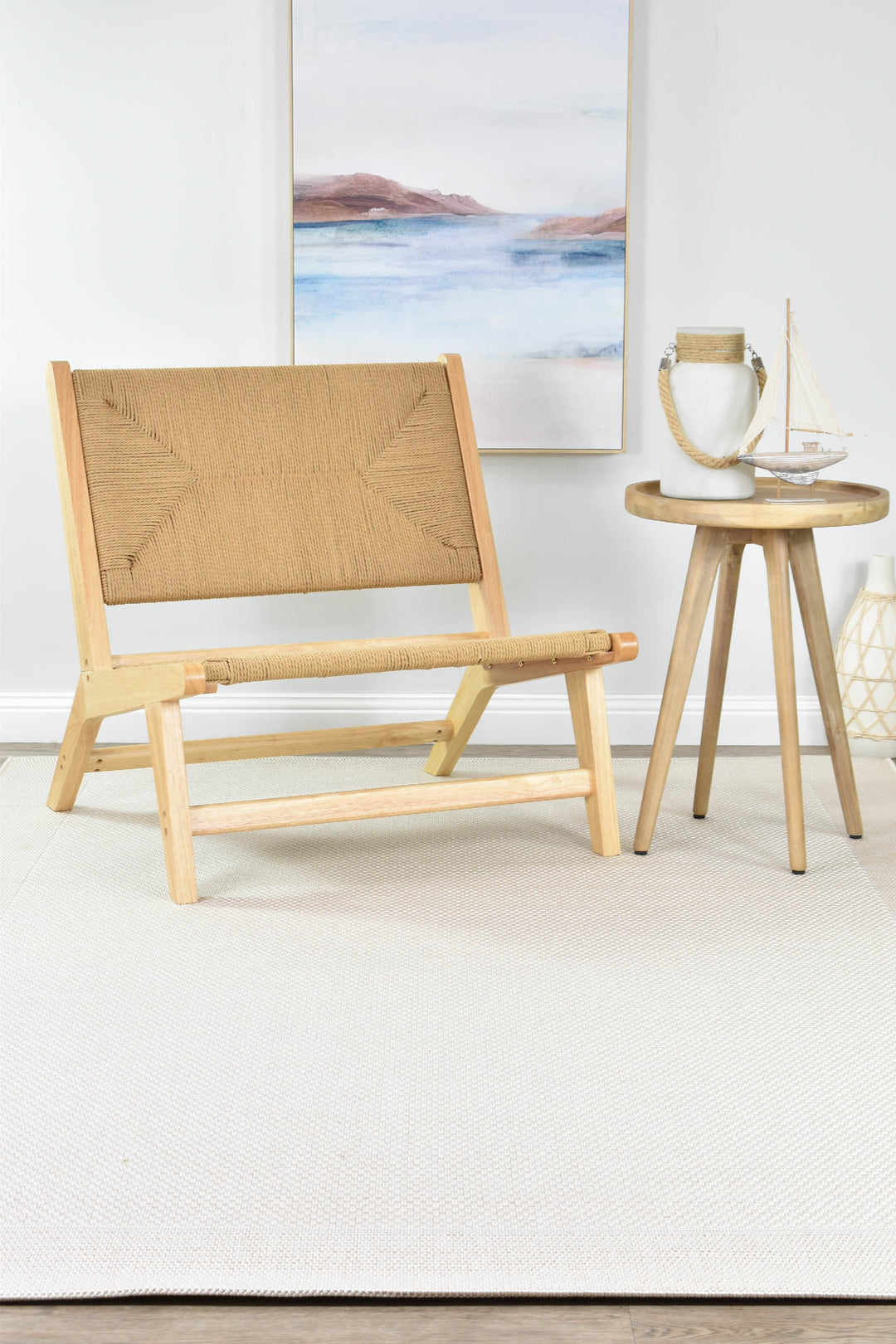 All Seasons Sisal White Rug 3900-069