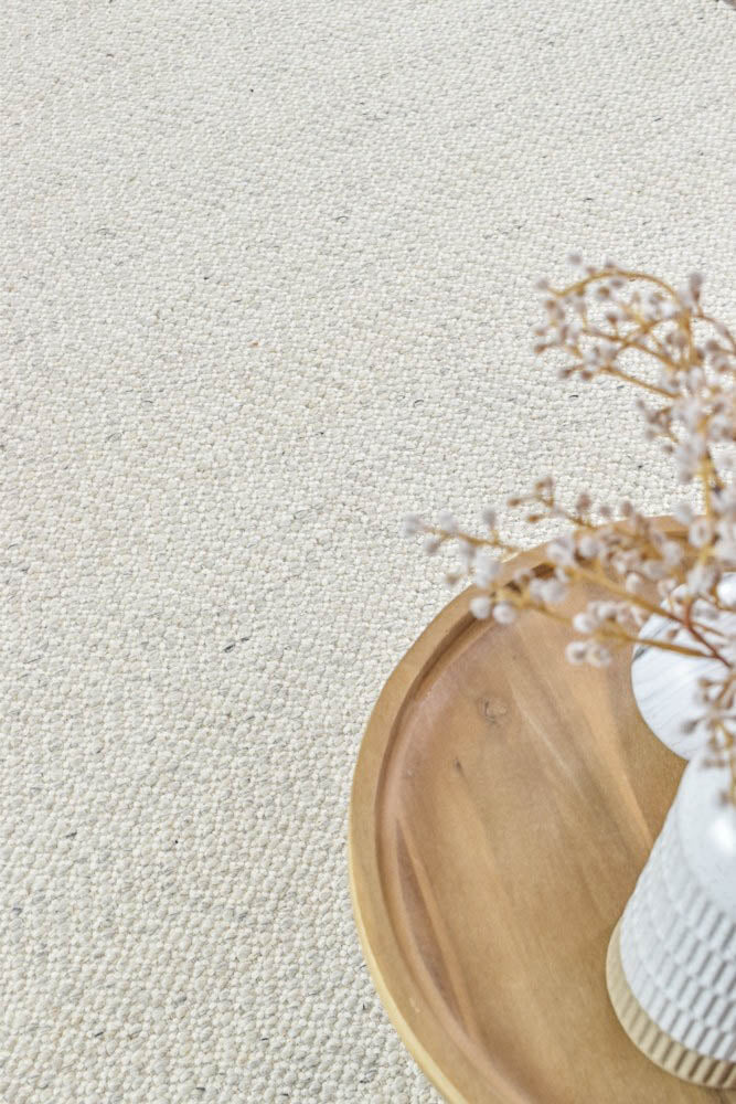 Calvin Wool Silver Ivory Rug