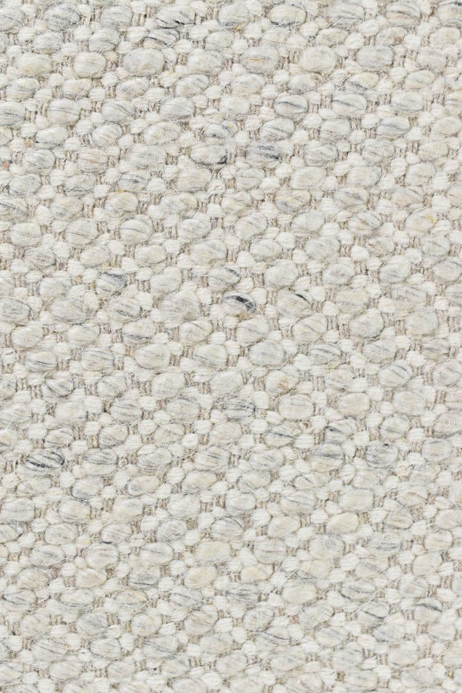 Calvin Wool Silver Ivory Rug