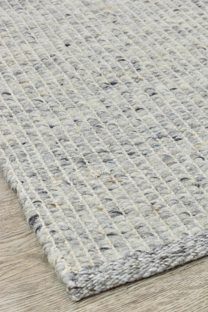 Chiasso Wool Ivory Grey Rug