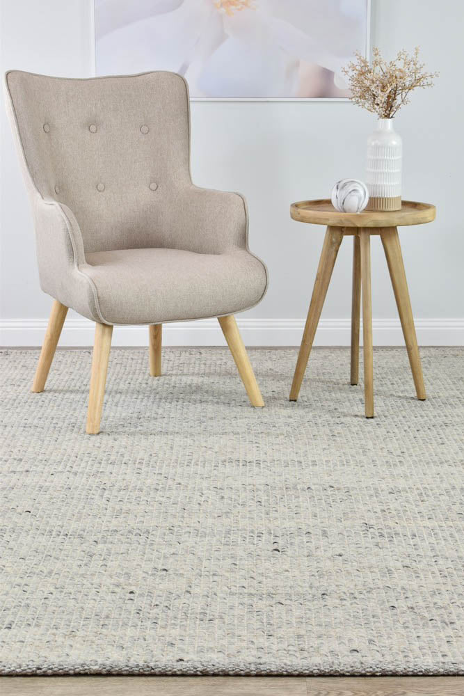 Chiasso Wool Ivory Grey Rug