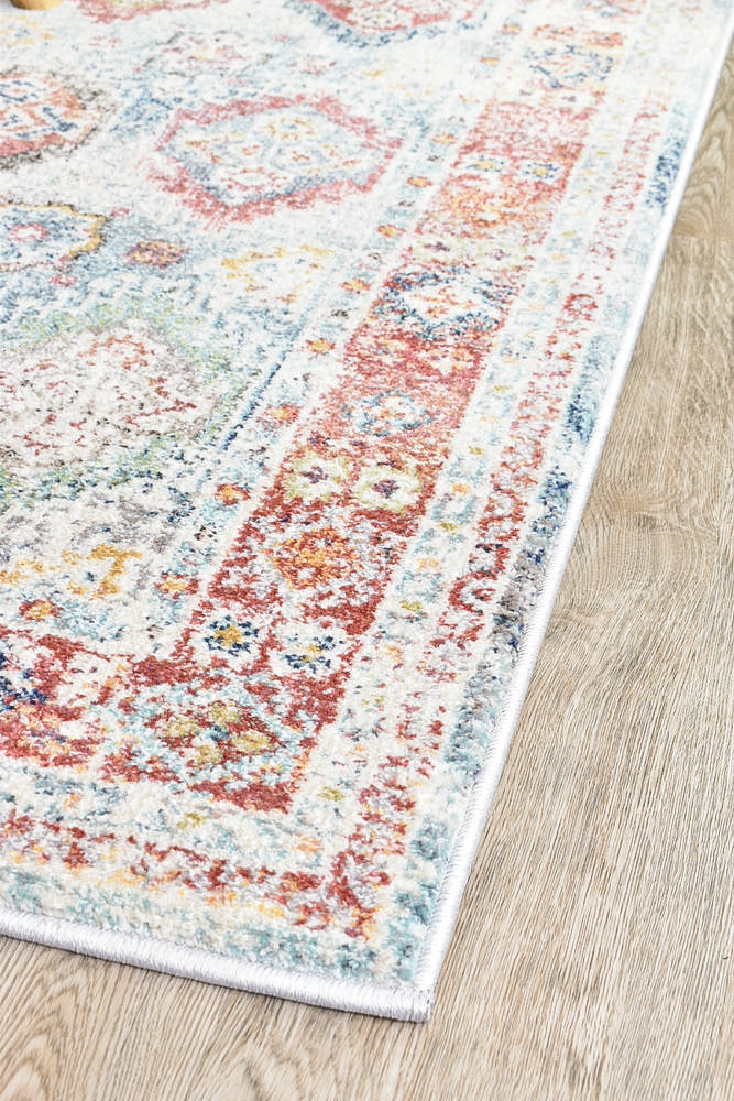 Casablanca 0414A Tile Grey Runner Rug