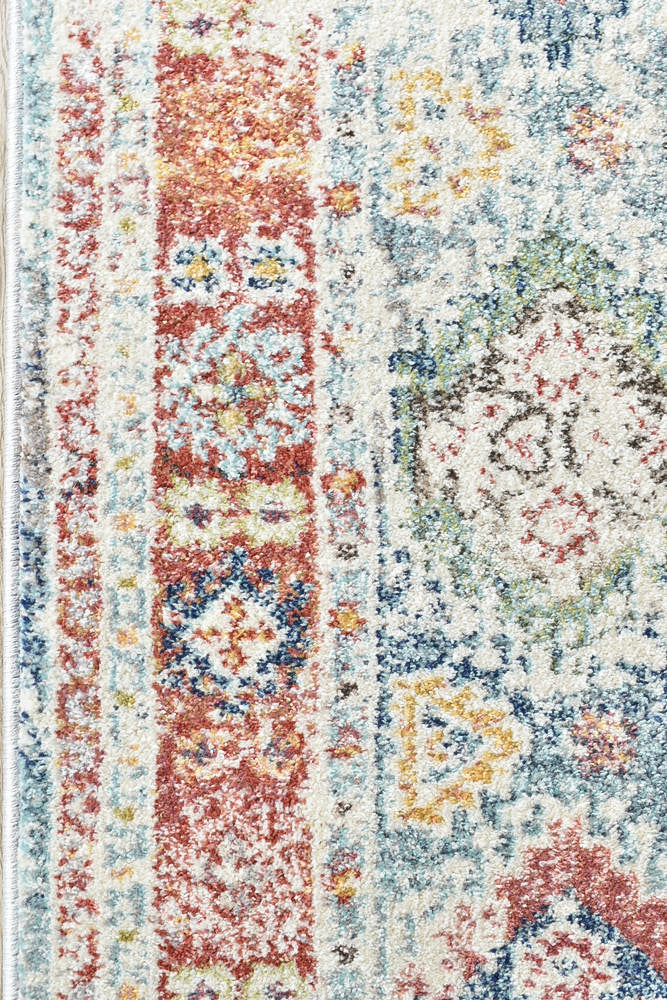 Casablanca 0414A Tile Grey Runner Rug
